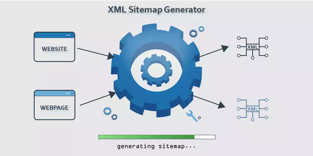 sitemap generator service vector illustration